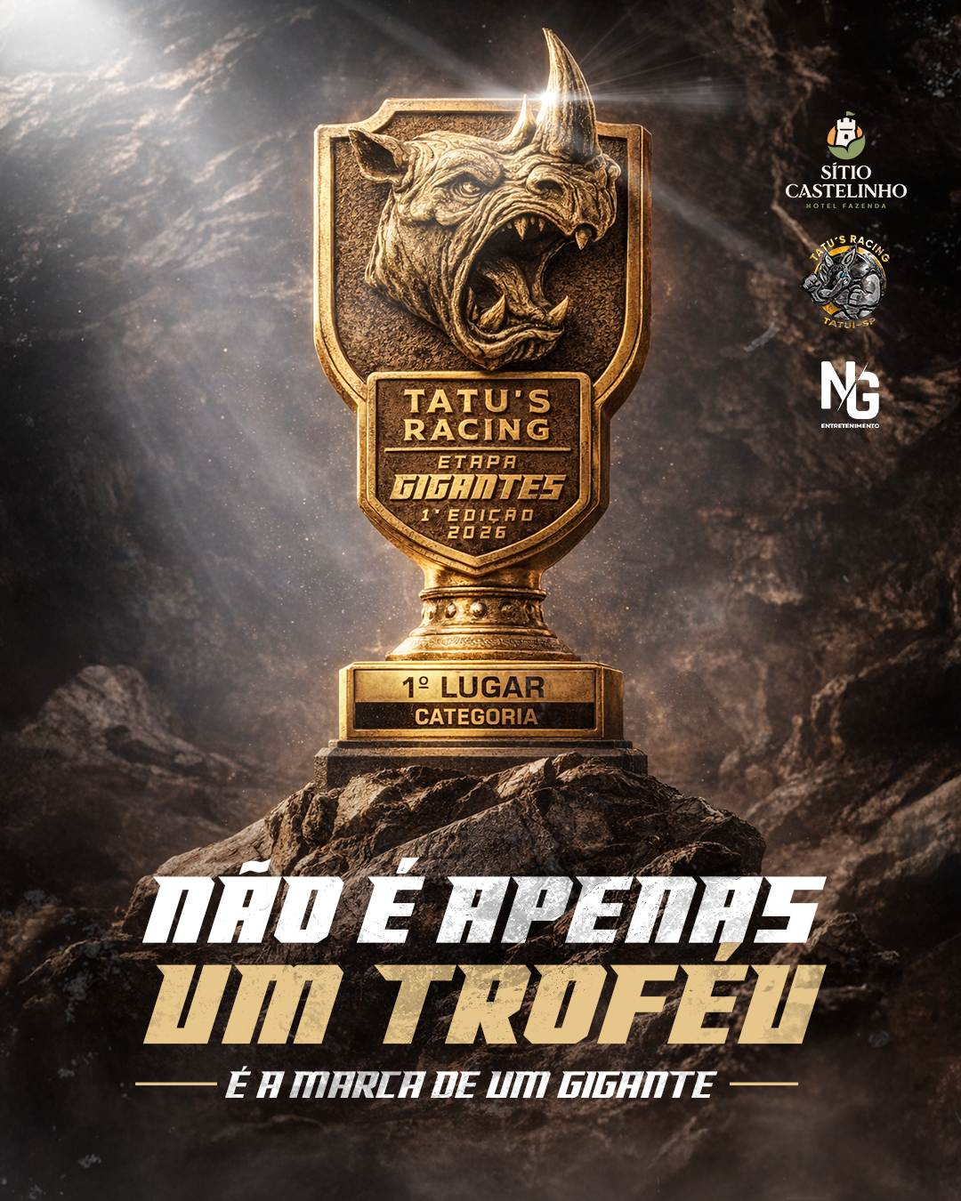 Troféu oficial Tatu's Racing - Etapa Gigantes 2026